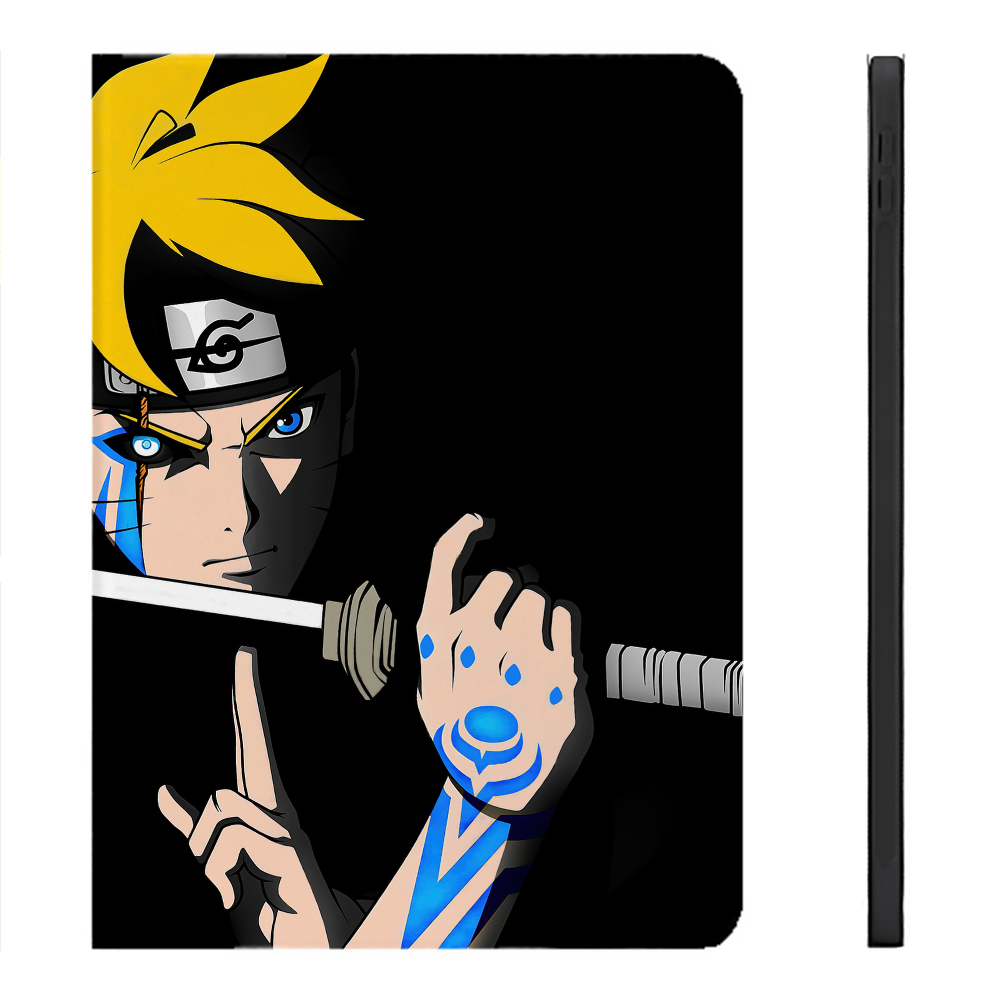 （画像用） NARUTO -ナルト- NARUTO -ナルト- 疾風伝 IPadケース ペンホルダー付き ブックスタイルデザイン